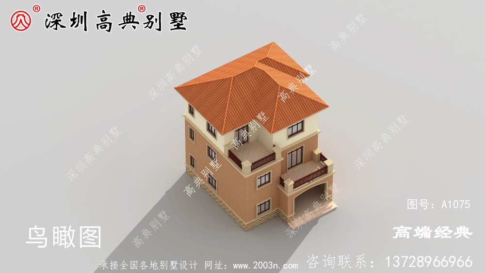 三樓簡歐別墅的設(shè)計圖,外觀時尚簡潔,居住舒適。