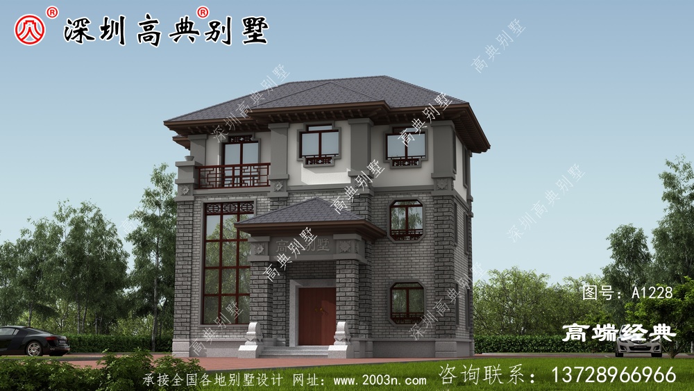 農(nóng)村三層半自營(yíng)住宅外觀圖爆發(fā)朋友圈,經(jīng)濟(jì)實(shí)用。