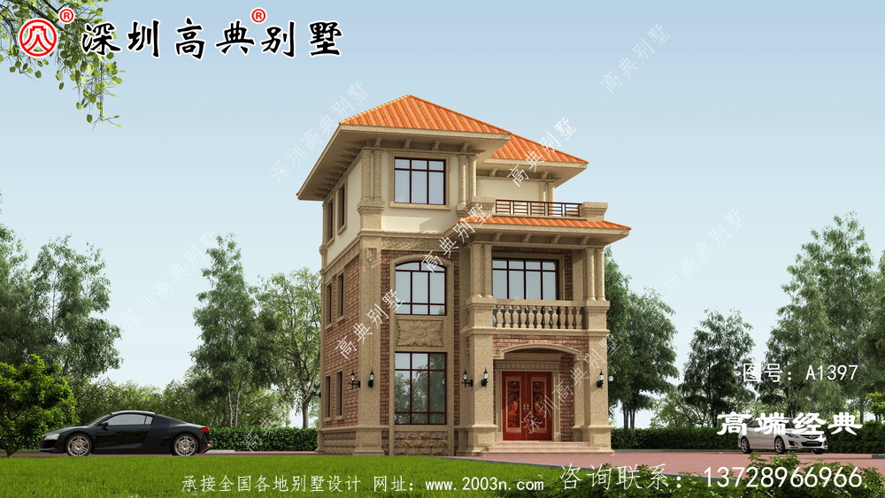 三層建筑的設計圖,真正值得建造的好房子,讓鄉村別墅不再普通。