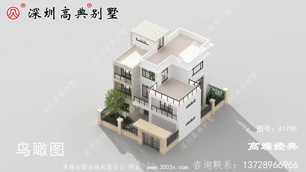 二樓半小洋房最新設計效果圖,美觀實用,蓋好后全家滿意。