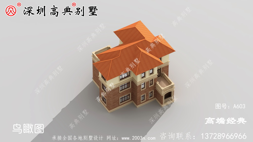 鄉下帶陽臺的三層建筑圖,采光靠它,關鍵是溫馨。