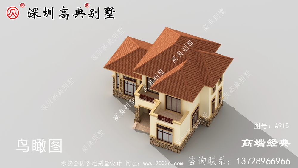 最新的二層別墅圖,外觀簡潔美觀,回鄉蓋房子就選它。