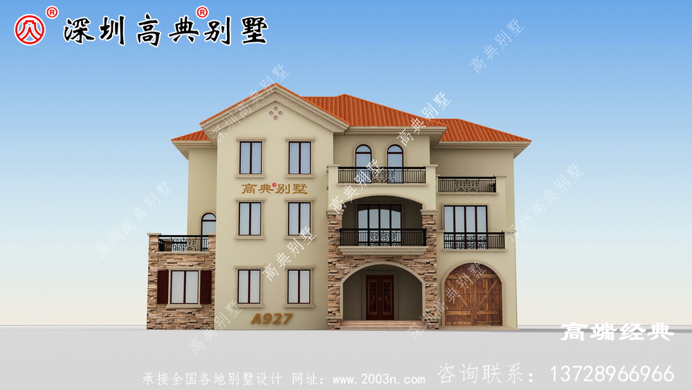 二層半露臺自建圖,好看實用就選它吧。 二層半露臺自建圖,好看實用就選它吧。