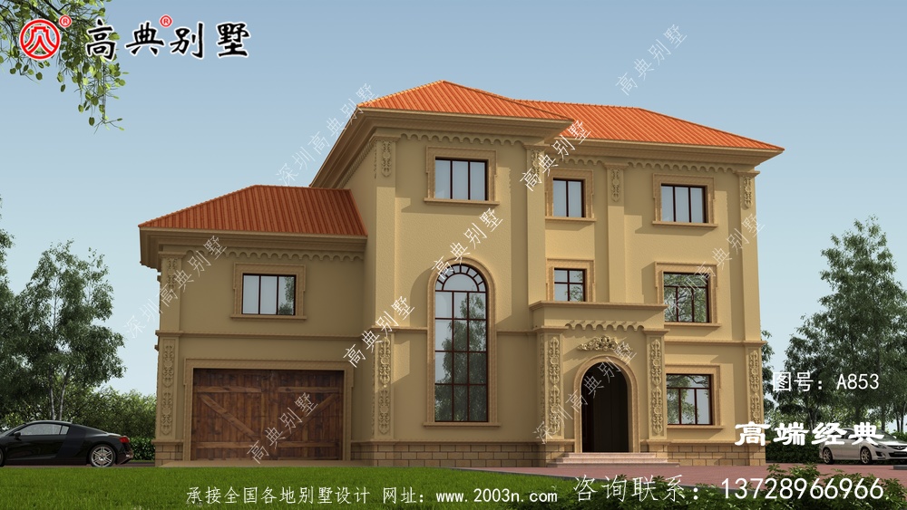 如何建一棟象征身份和地位的別墅呢？這款復(fù)式三層給你解決煩憂