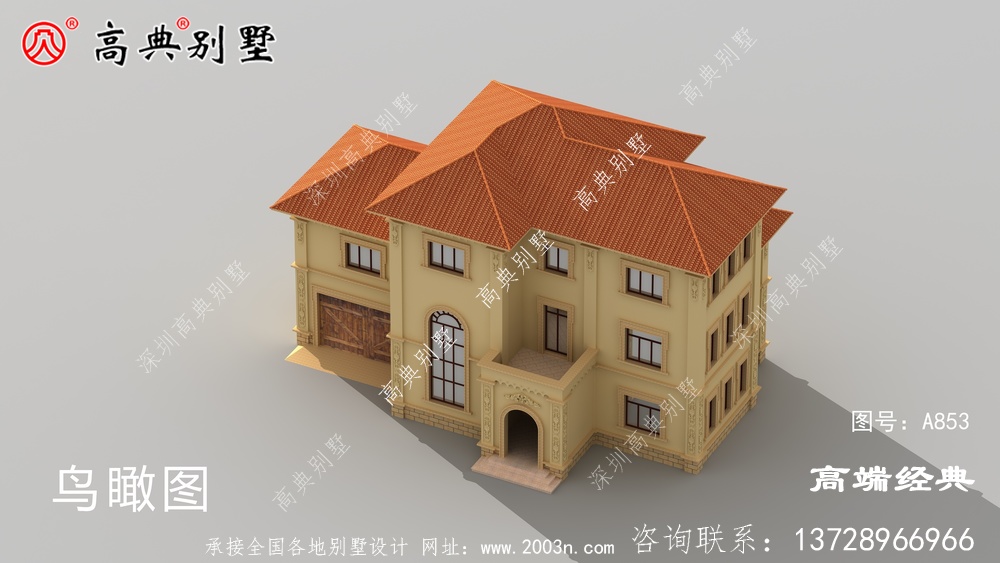 如何建一棟象征身份和地位的別墅呢？這款復(fù)式三層給你解決煩憂