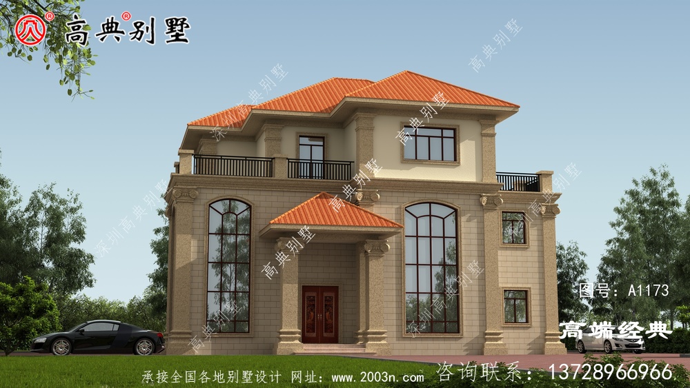 這款歐式自建房,肯定是因?yàn)檫@個(gè)戶型足夠好,才引來大家爭相建造。