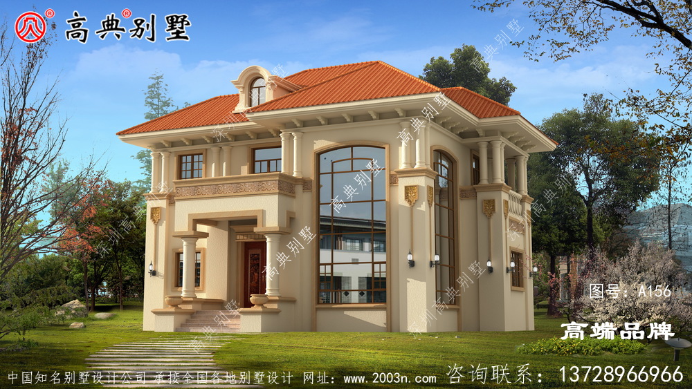 農村普通二層小樓圖，蓋好頓時感覺與眾不同了