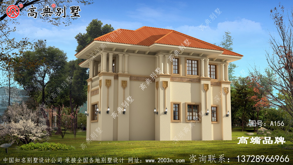 農村普通二層小樓圖，蓋好頓時感覺與眾不同了